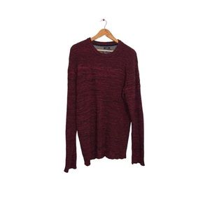 American rag cie burgundy red knit pullover